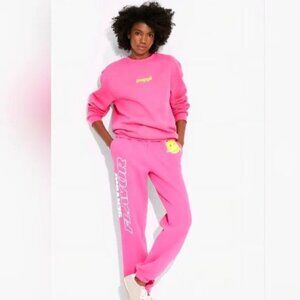 NWT Poppi ⭐️SET⭐️ Pink Joggers and Sweat Shirt Women's Size XL